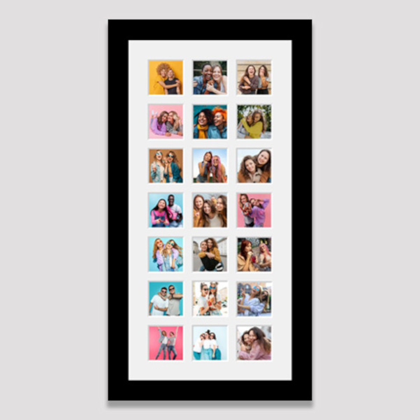 Picture frames for 21 photos