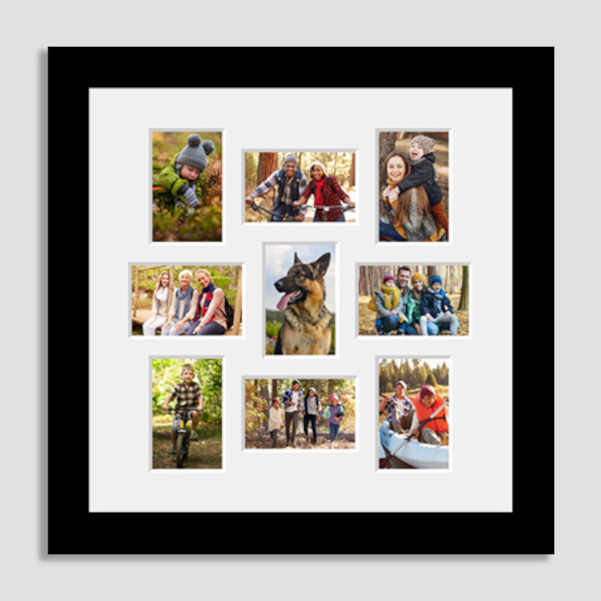 Picture frames for 9 photos