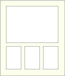 1 lrg rect plus 3 sm rect