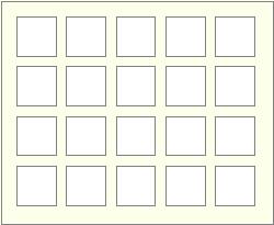 20 aperture square landscape hanging