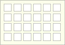 24 apertures square hangs landscape