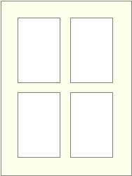4 rectangle portrait apertures 2 rows