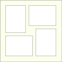 Takes 4 8" x 6" photos