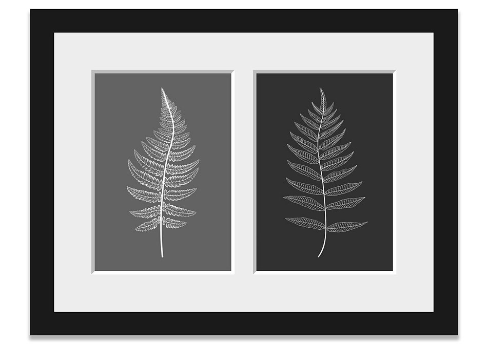 Double photo frame for 2 photos