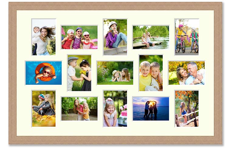 Multi photo frame for 15 photos