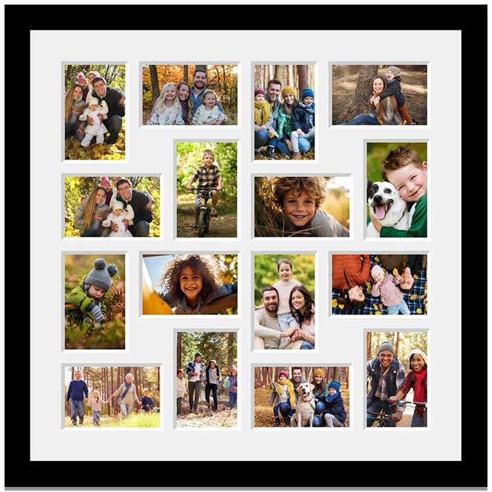 Multi photo frame for 16 photos